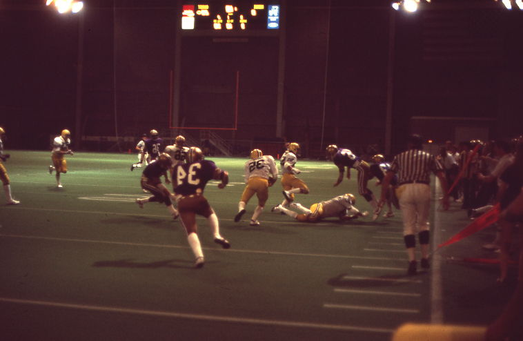 &quot;Football action Sept 76 UNI Dome&quot;