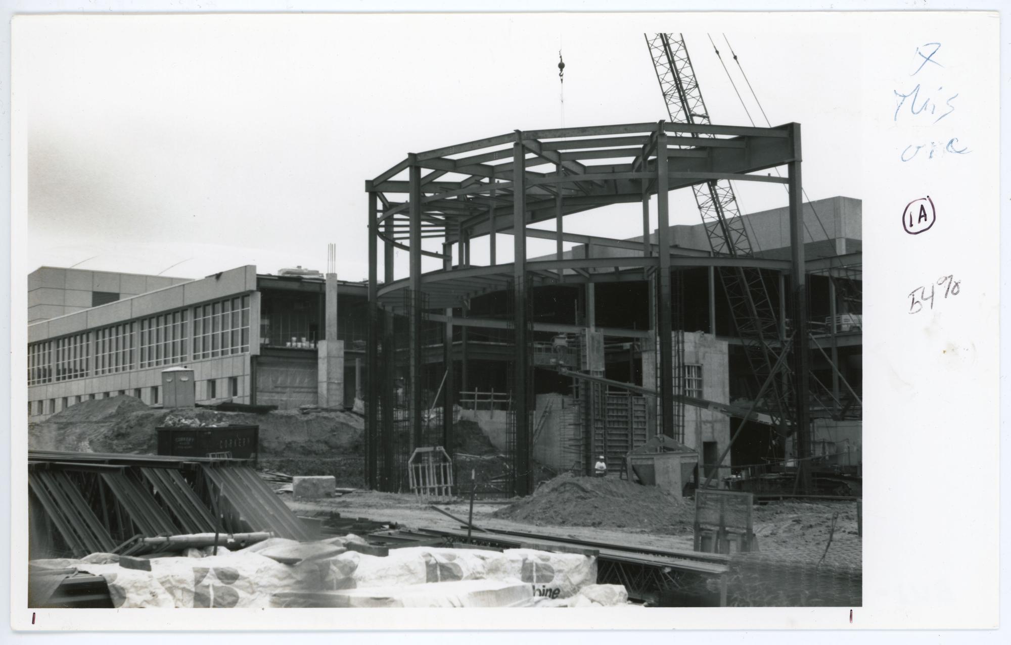 Wellness and Recreation Center pool area under construction