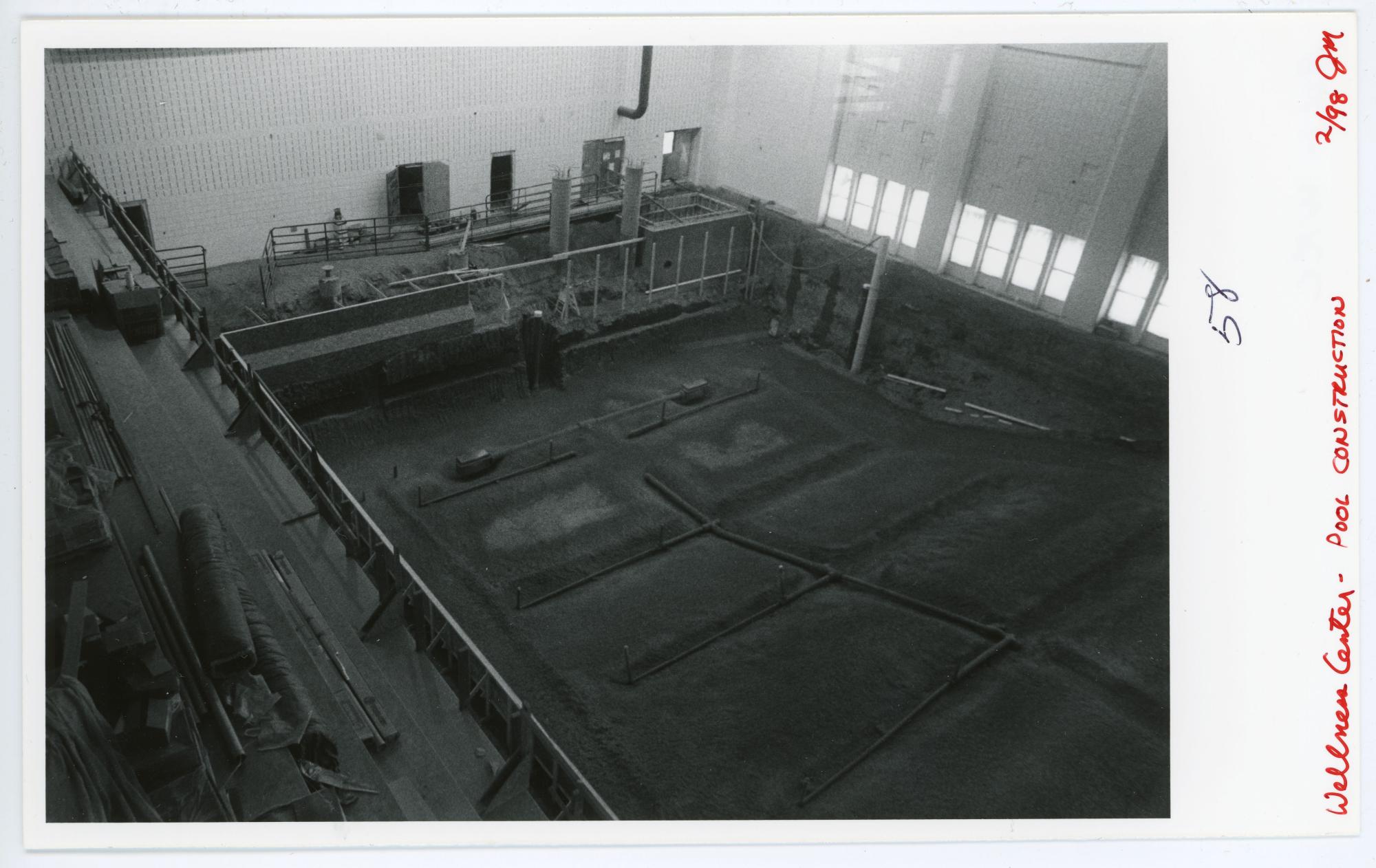 WRC lap pool under construction