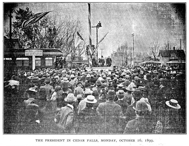 Citation: President McKinley presenting a speech