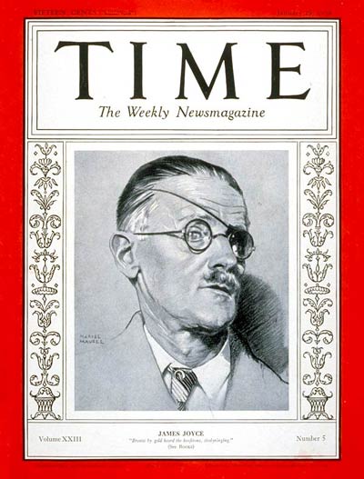 James Joyce, by Marcel Maurel, Time magazine, January 29, 1934.