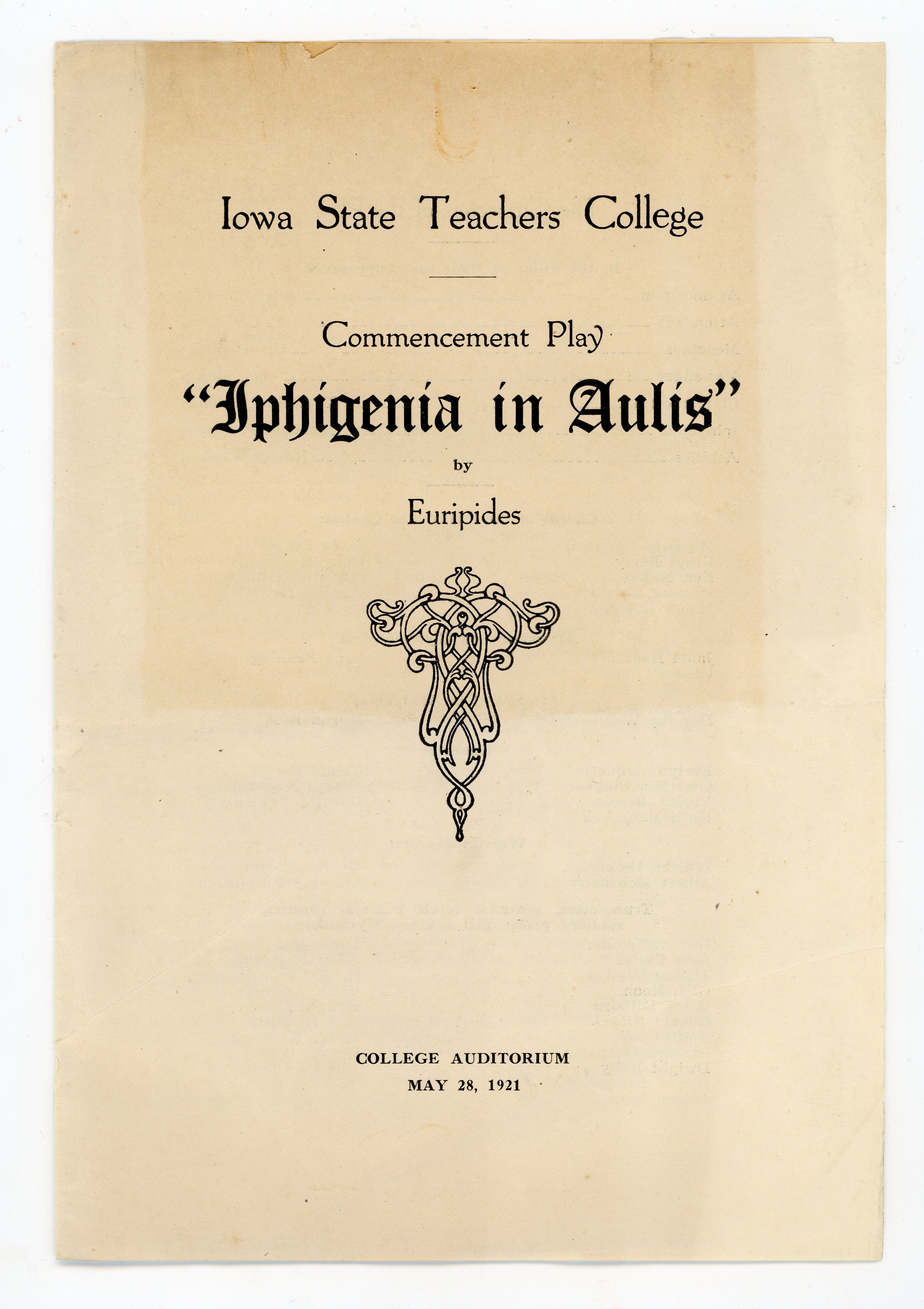 Iphigenia in Aulis program