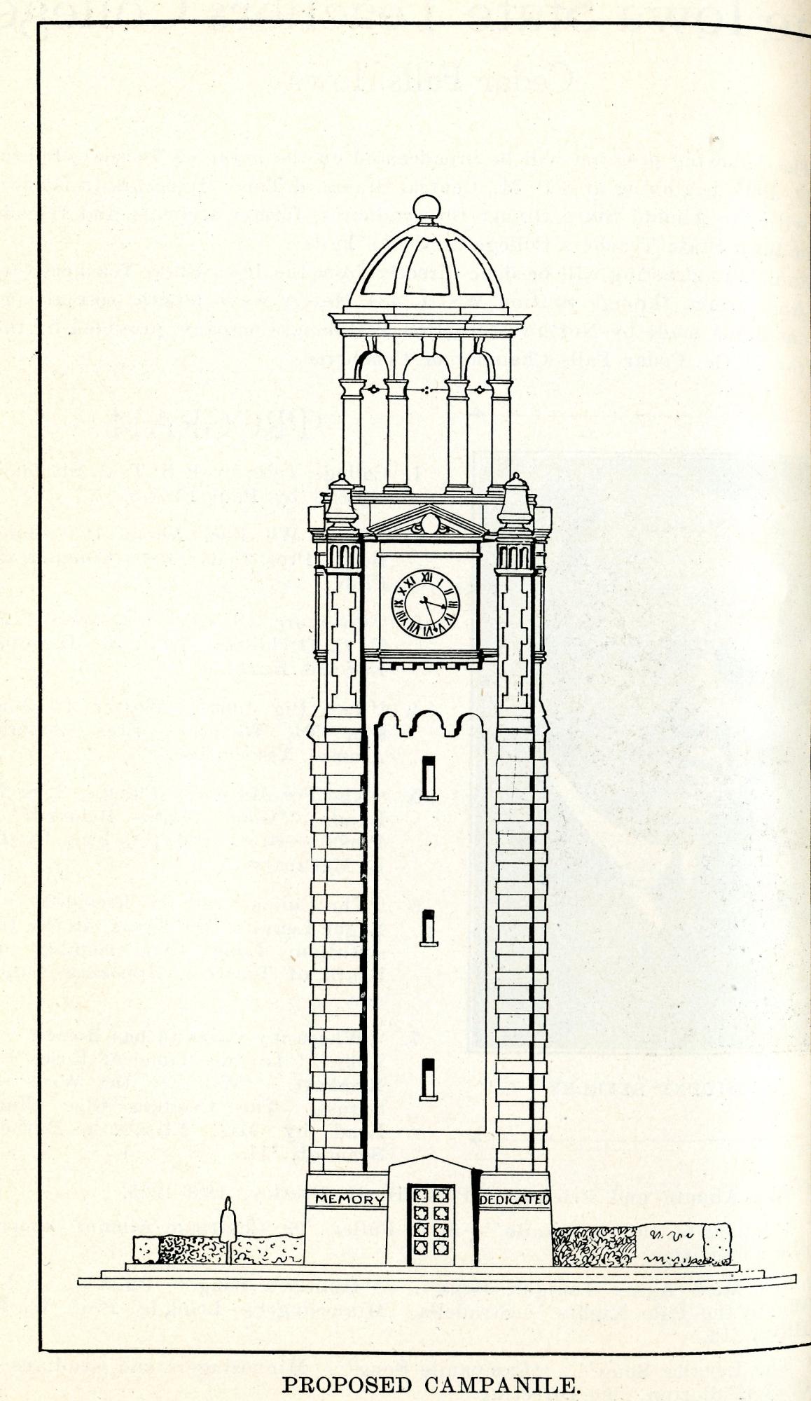 An early sketch of Campanile