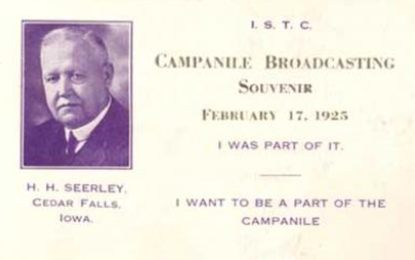 Campanile radio broadcast souvenir