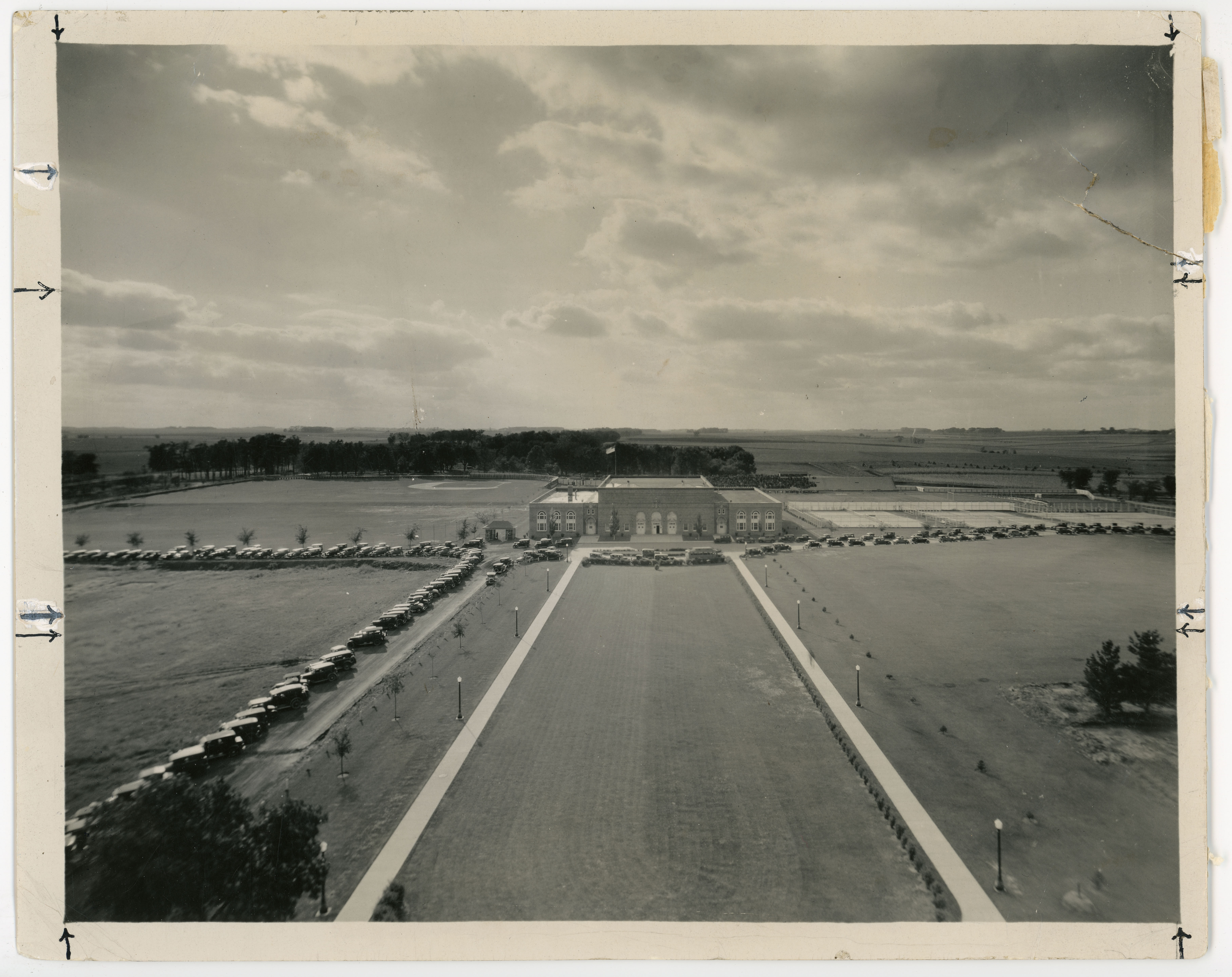 View west of the Campanile, showing an early potential site for the union