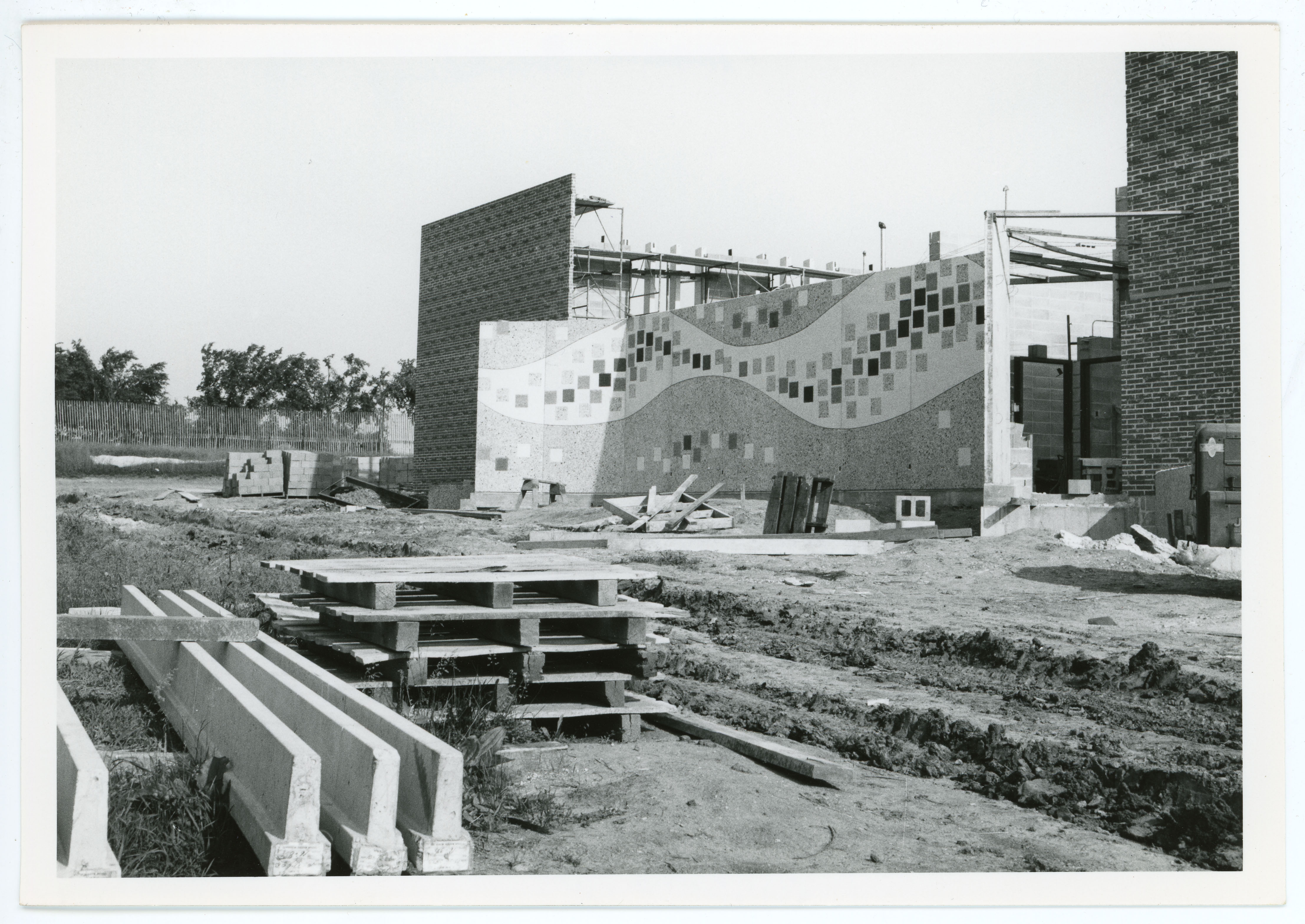 Russell Hall under construction, 1961
