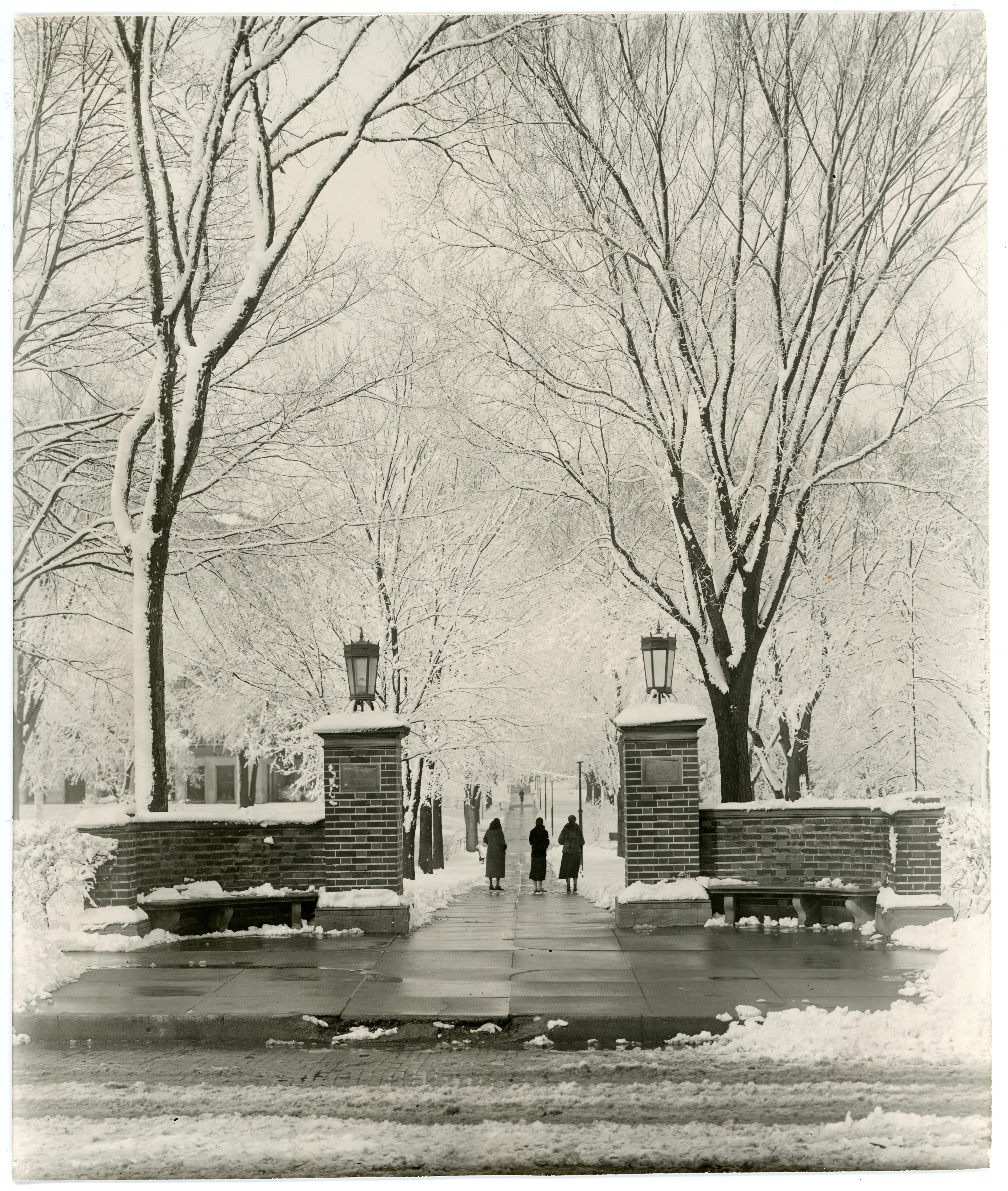 The northeast entrance to campus. 