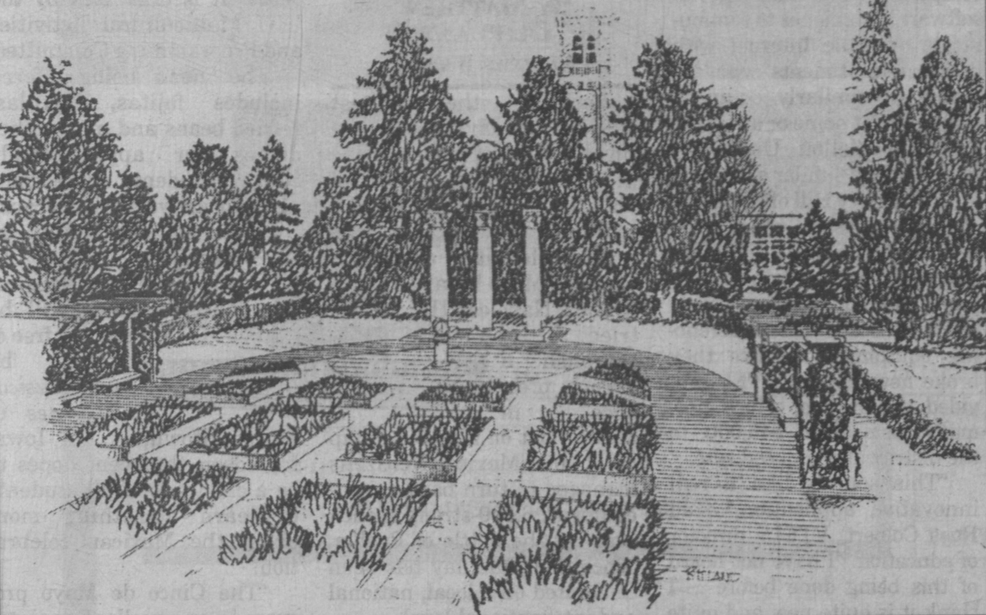 Sketch of the Millennium Garden