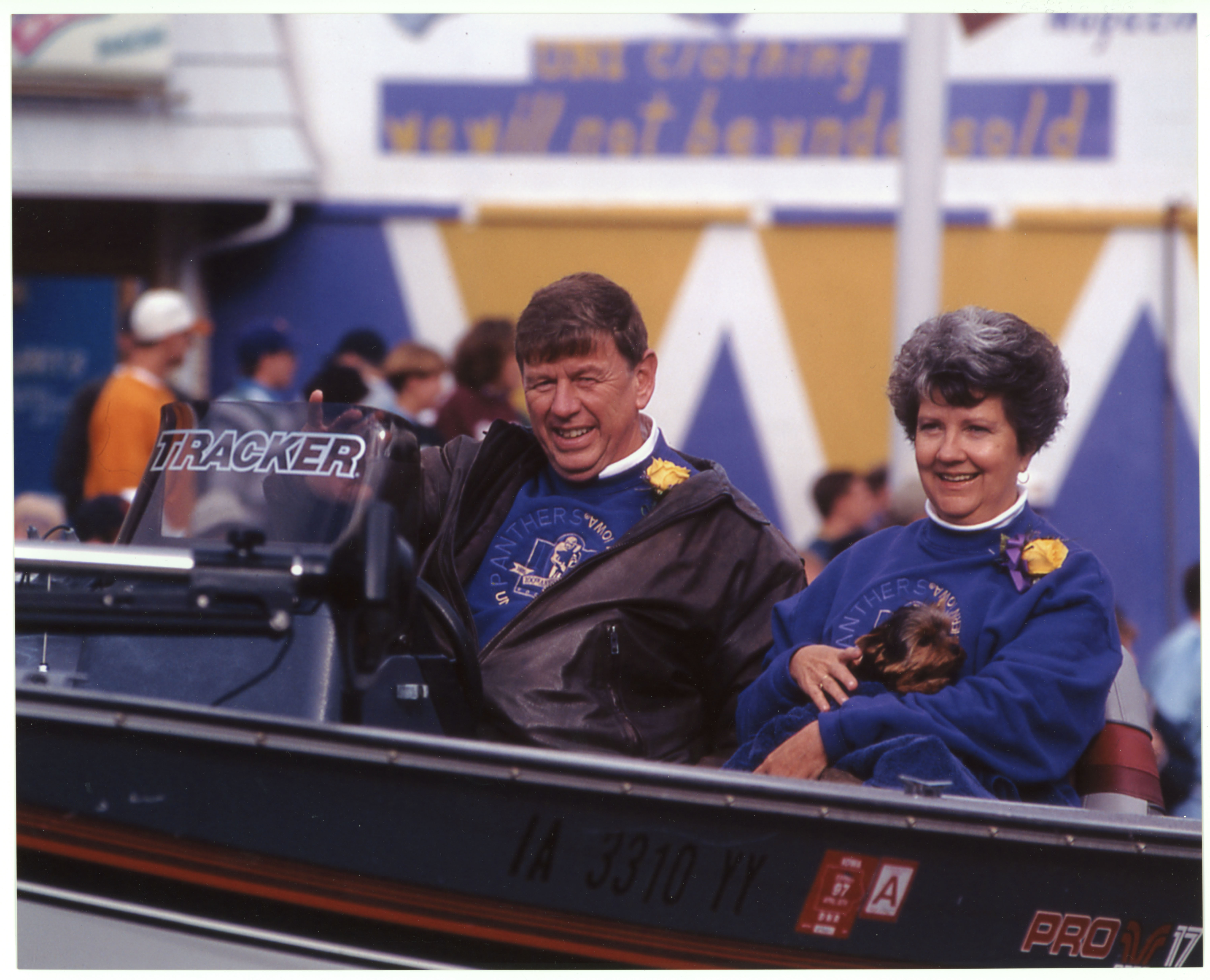 President Koob, his wife, and their dog