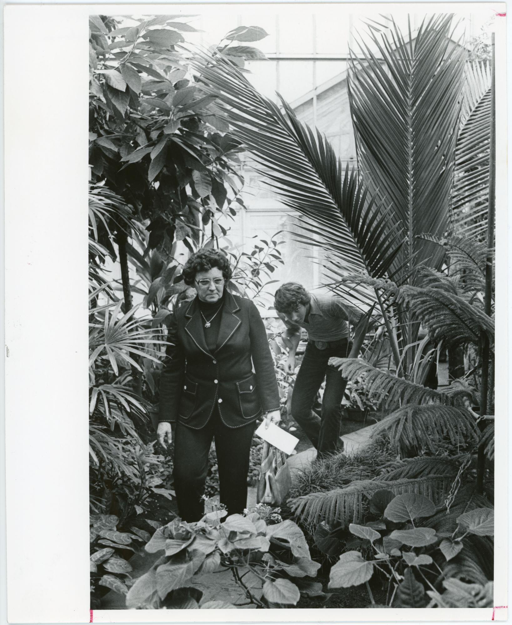 Guests in the Greenhouse during Parents' Weekend