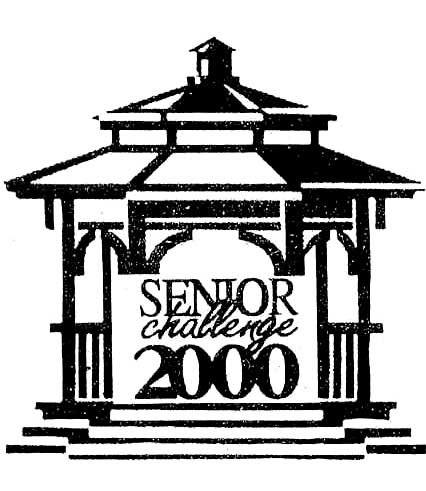 The Class of 2000’s Senior Challenge logo which featured a gazebo 