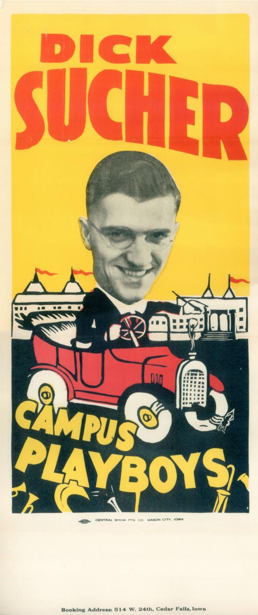 Richard Sucher and the Campus Playboys poster.