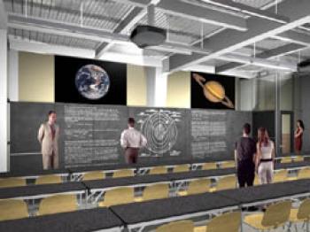 East Gymnasium classroom computer model.