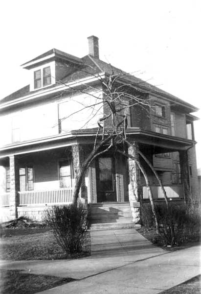 A four-trunk tree at 18th and Tremont streets in Cedar Falls.