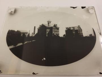 Glass plate slide of Central Hall and Gilchrist