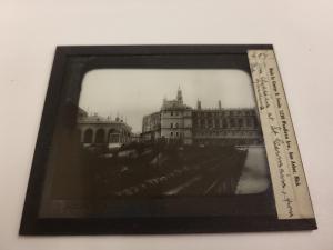 Lantern slide contain Chateau at St. Germain