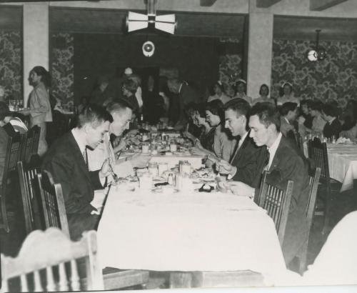 Christmas Dinner enjoyed in the 1950's