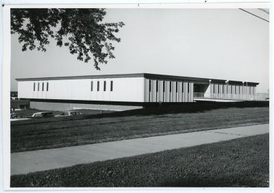 Administration Building shortly after completion
