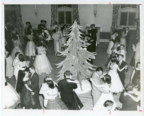 Students dancing at Christmas Ball