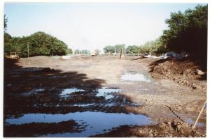 Photo of Panther Village Phase II construction site before construction began
