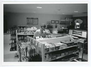 Individuals in the ROTH Apartments convenience store