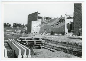 Russell Hall under construction