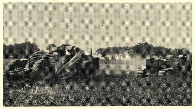 Photograph of the land being cleared in preparation for construction of College Courts 