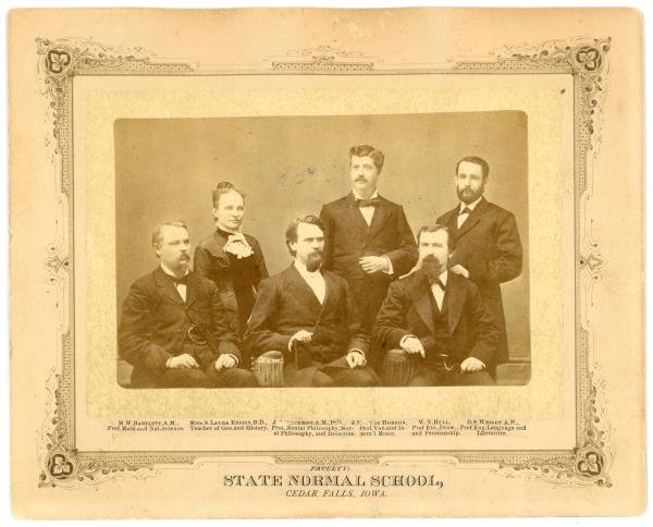 Group photograph of the Iowa State Normal School faculty