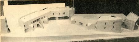 Architectural model of Hillside Courts