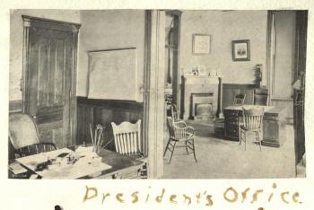 President and President's secretary's offices in the Old Administration Building