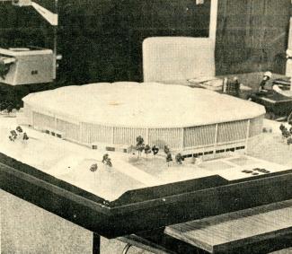 Architectural model of the UNI-Dome