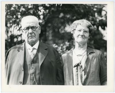 Professor and Mrs. David Sands Wright in their later years.