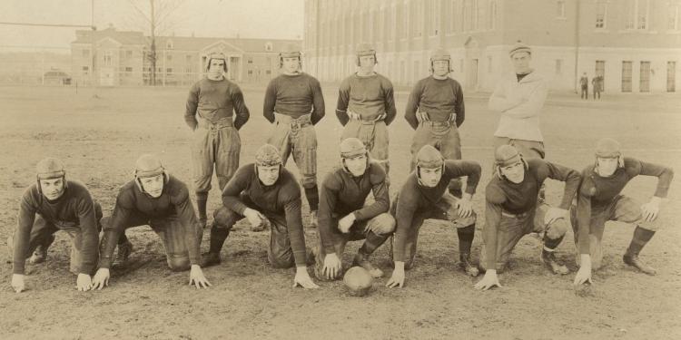 Football team, about 1919.