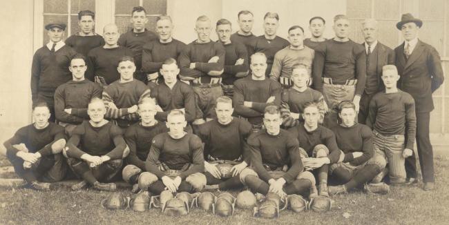 Football team, about 1919