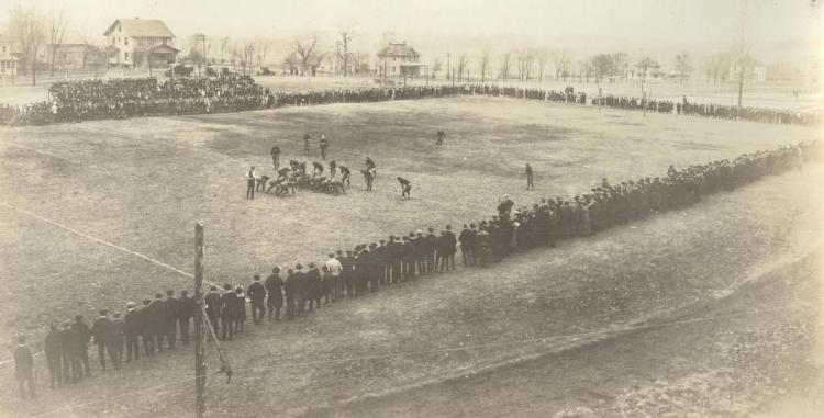 Football game action