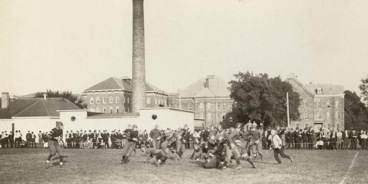 Football action, about 1919.