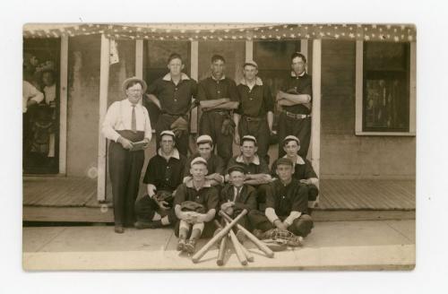 Delmar baseball team photo, of which Eugene Grossman was a part.