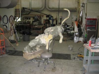 Panther sculpture model