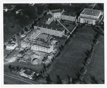 Lawther Hall addition under construction