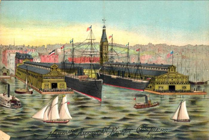 Hamburg American ship