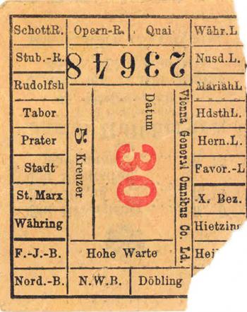 Streetcar ticket