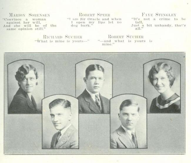 Cedar Falls High School yearbook, 1929.