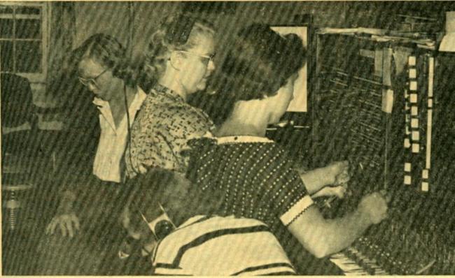 The college switchboard, 1957