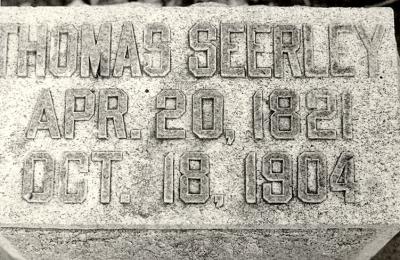 Thomas Seerley's gravestone