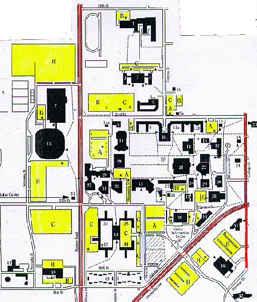 University Of Northern Iowa Campus Map United States Map 5056