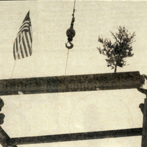 Last beam of the business building being put into place