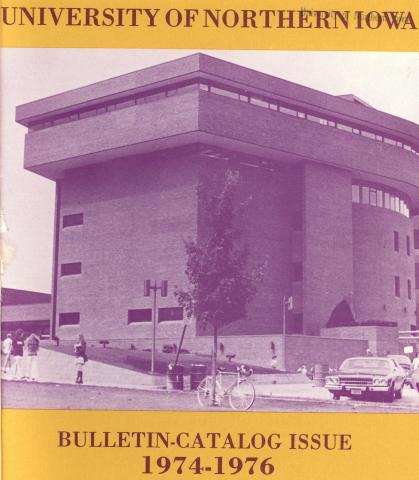 1974-1976 UNI Bulletin-Catalog cover